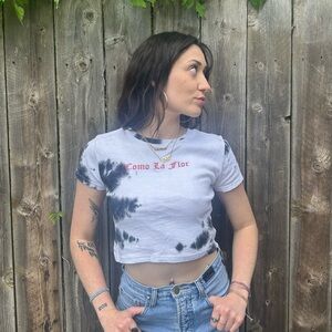 Selena Como La Flor Tie-Dye Crop Top